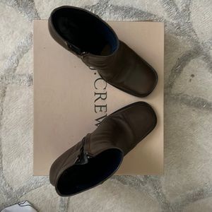 J CREW Leather Ankle Boots Size 8